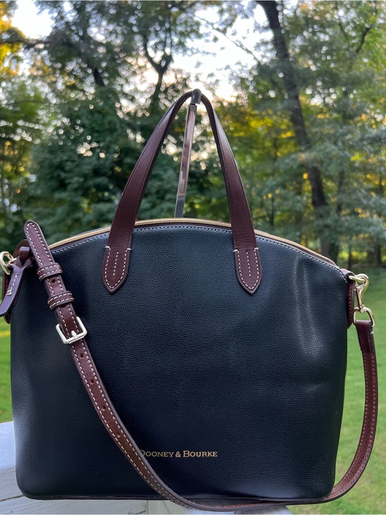 Dooney & Bourke Handbags - DOONEY AND BOURKE LEATHER  DOMED SATCHEL